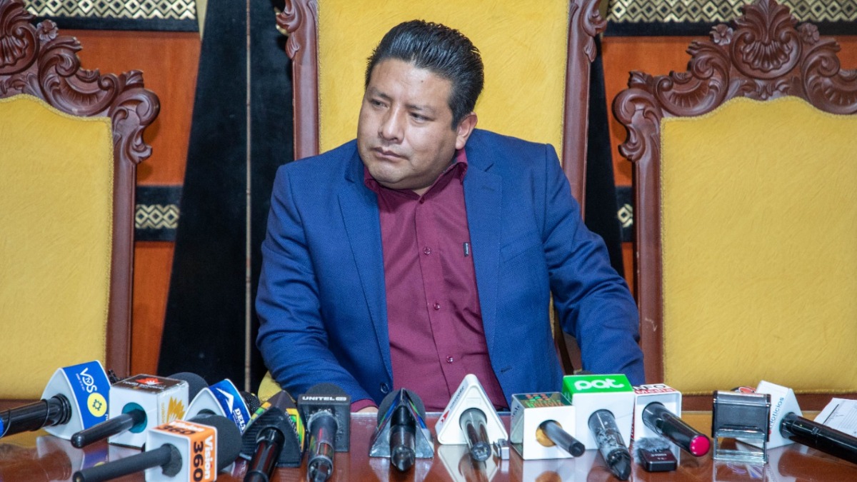 Gobernador de La Paz, Santos Quispe. Foto: Gobernación