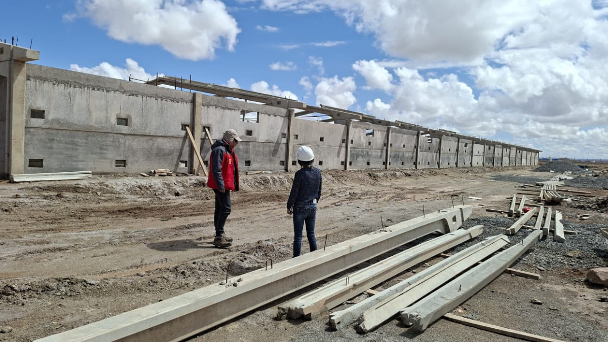 Inspección a la obra. Foto: Azucena Fuertes