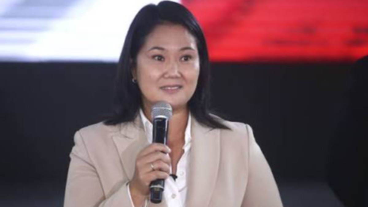 La candidata de Fuerza Popular (FP) y varias veces aspirante a presidenta de Perú, Keiko Fujimori.