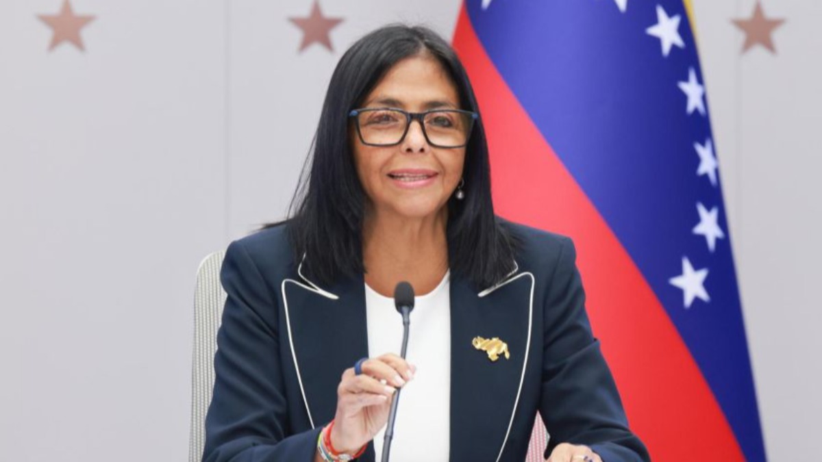 La presidenta encargada de Venezuela, Delcy Rodríguez.