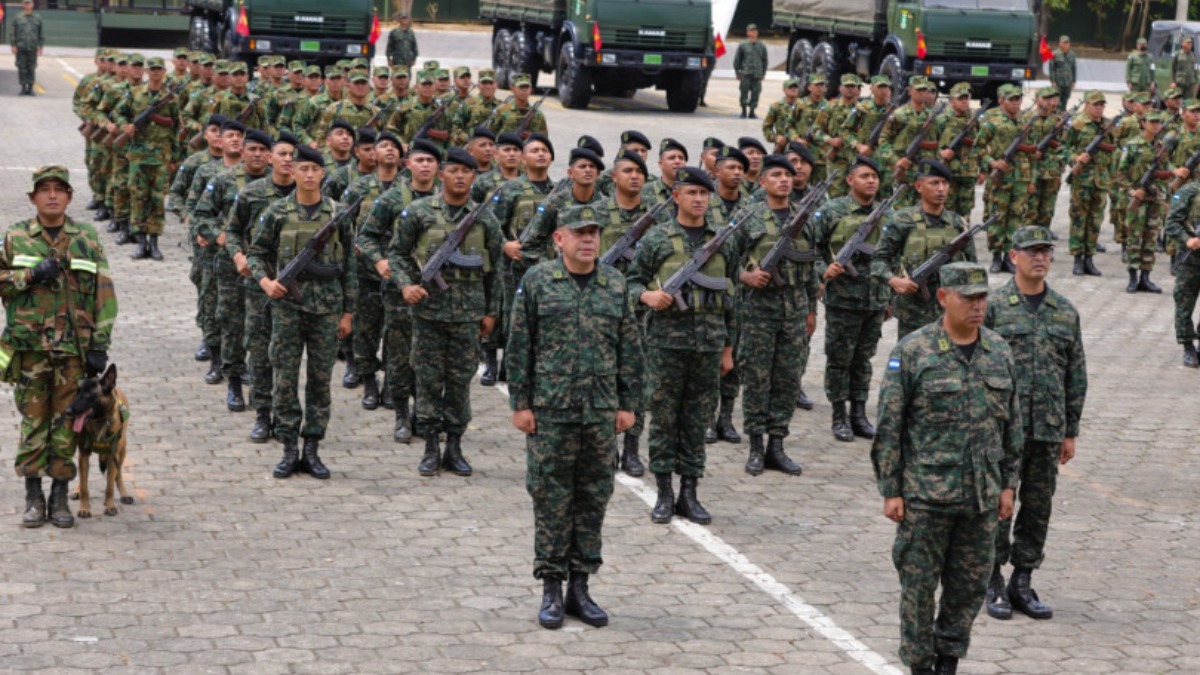 Militares nicaragüenses.