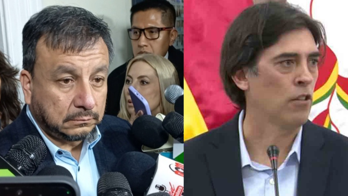 Los Ministros de Hidrocarburos, Mauricio Medinaceli, y de Obras Públicas, Mauricio Zamora. Foto: ANF