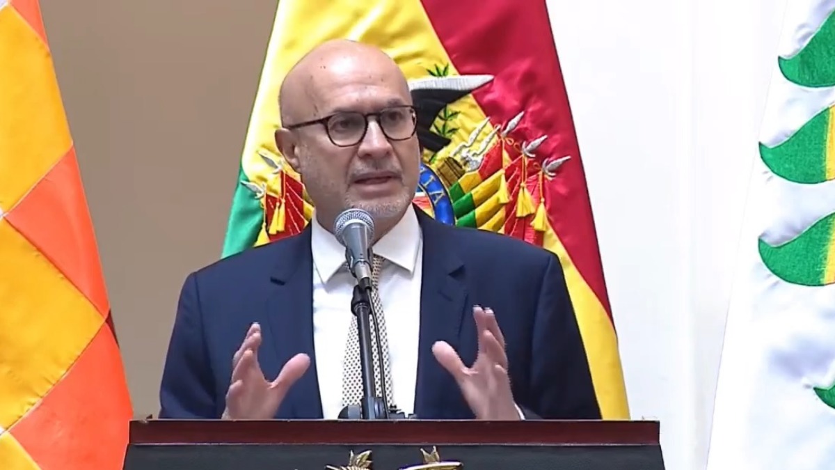 Ministro de la Presidencia, José Luis Lupo en conferencia de prensa. Foto: Captura de video
