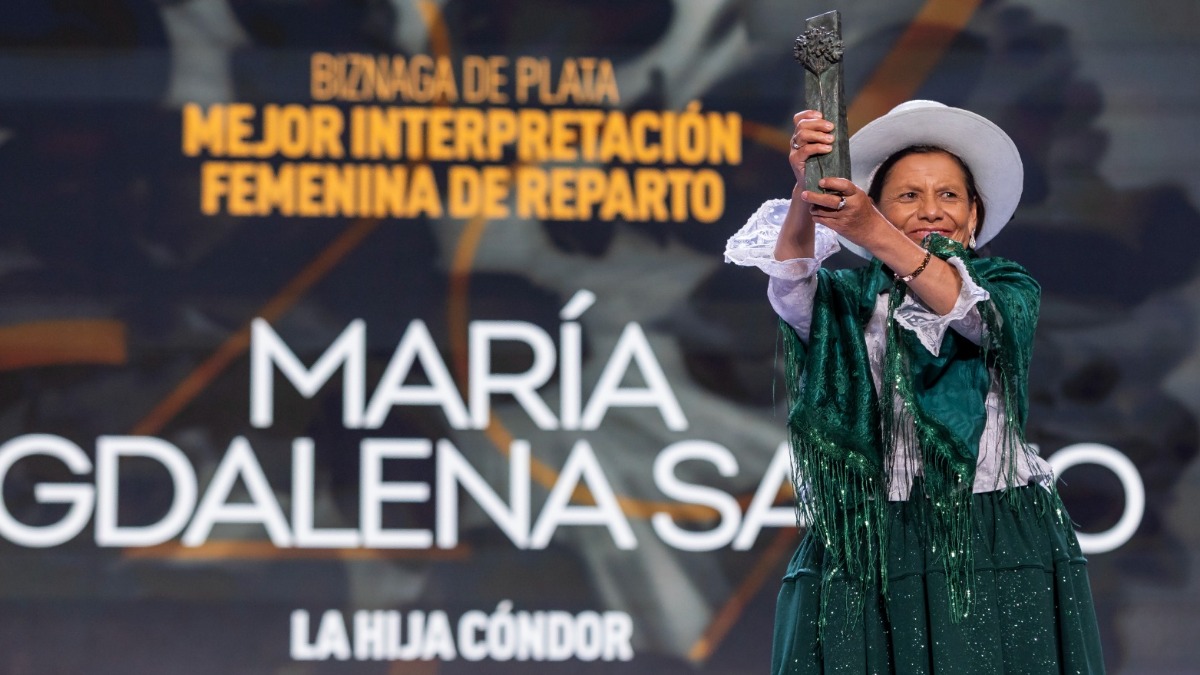 Premiación en el Festival de Málaga.