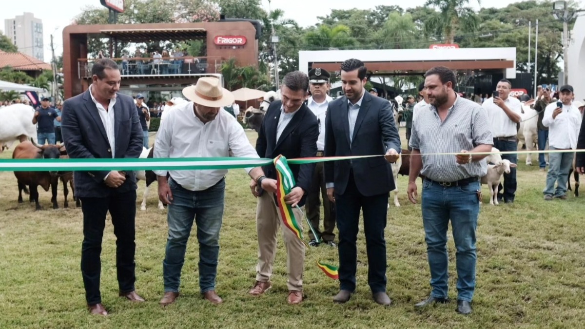 Presidente Rodrigo Paz en la inauguración de la Agropecruz 2026. Foto: RRSS