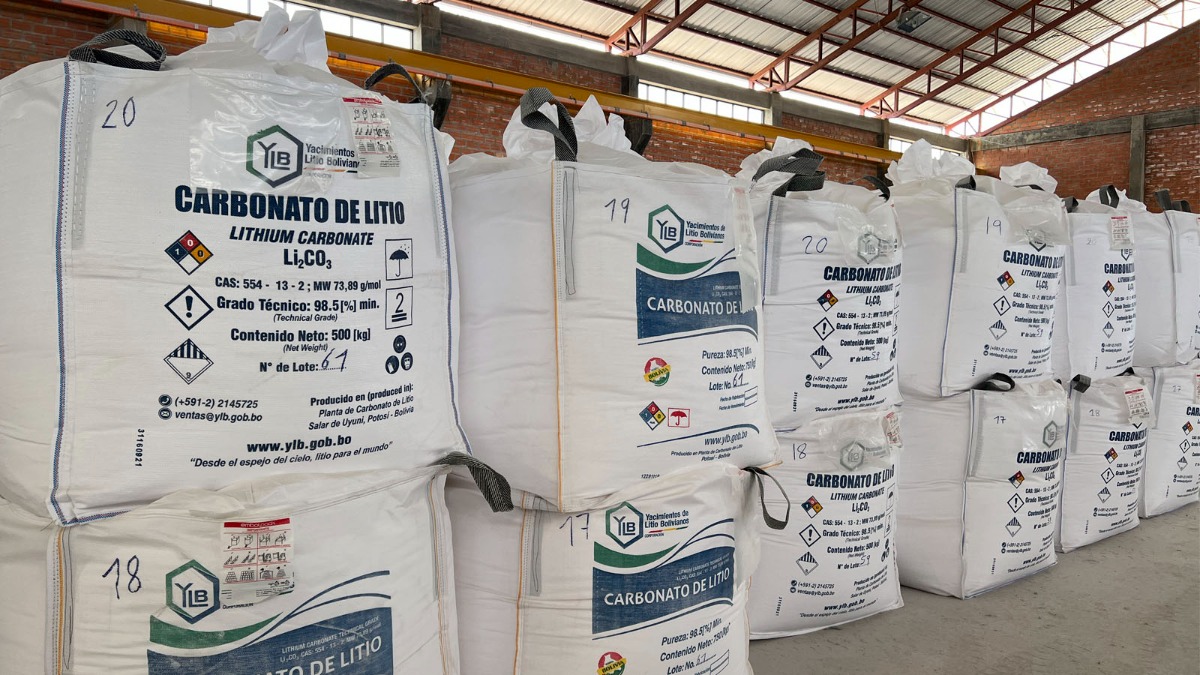 YLB se encarga de la producción de carbonato de litio y cloruro de sodio. Foto: Internet