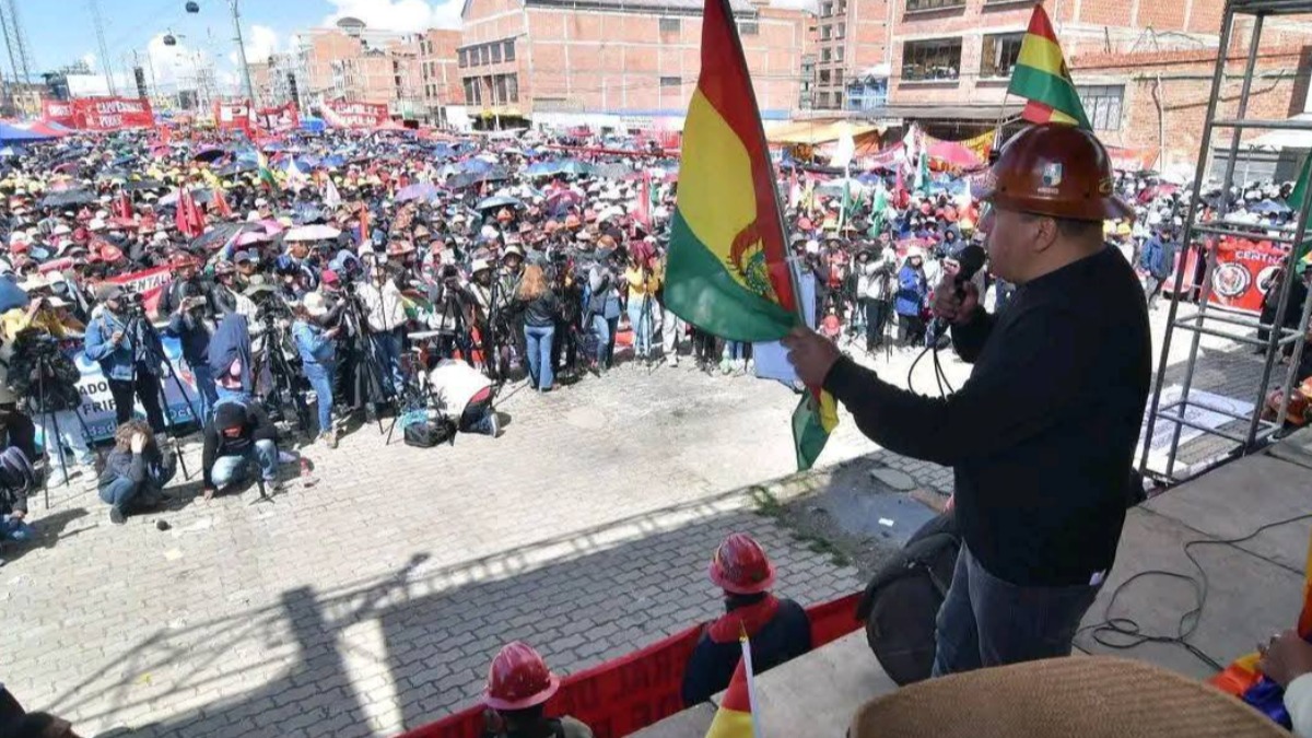 Dirigente de la COB, Mario Argollo. Foto: Captura