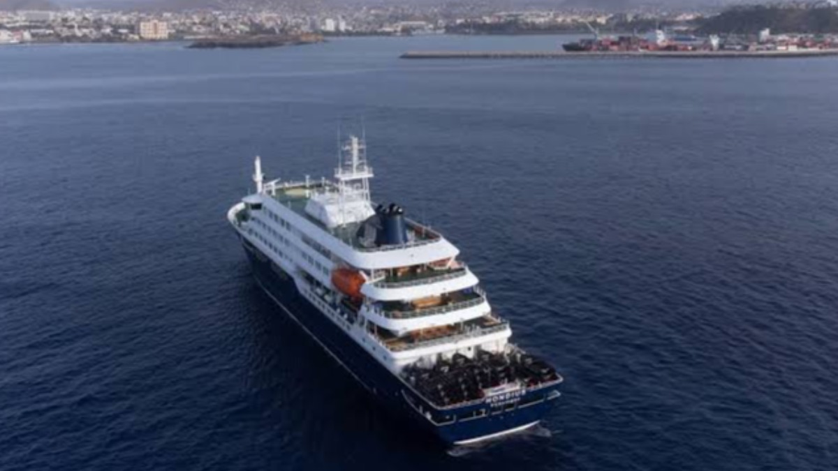 El crucero 'MV Hondius'.