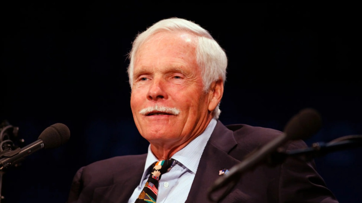 El empresario estadounidense de los medios de comunicación y filántropo Ted Turner.