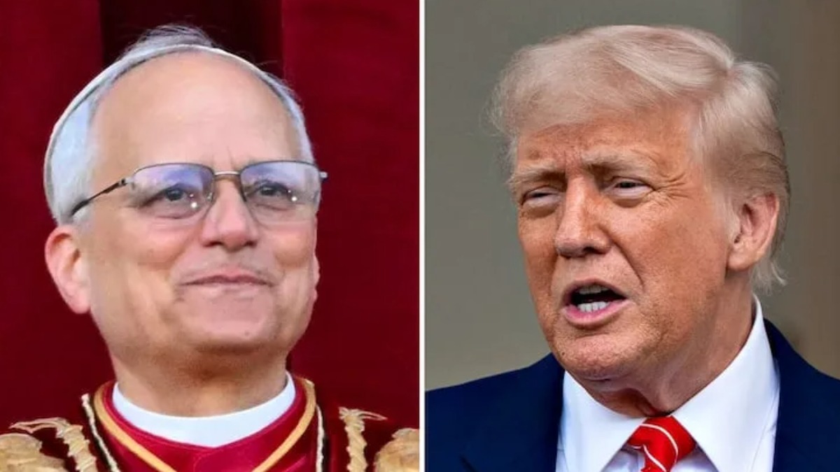 El Papa León XIV y el presidente de EEUU, Donald Trump.