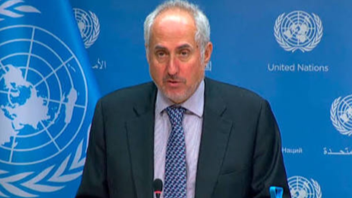 El portavoz del secretario general de la ONU, Stéphane Dujarric.