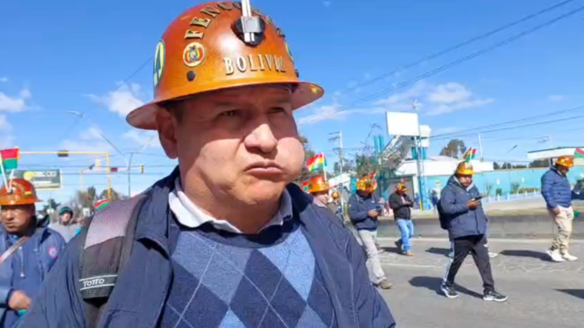 El representante de FEDECOMIN La Paz, Federico Escobar. Foto: ANF