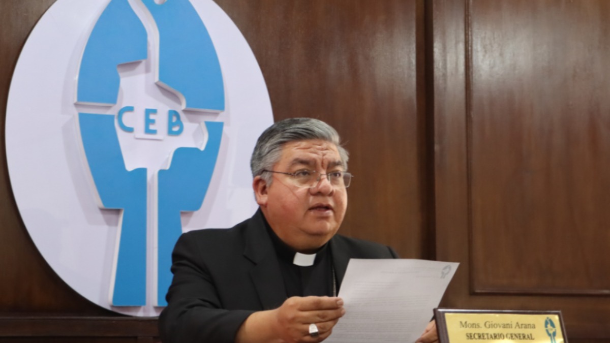 El secretario general de la Conferencia Episcopal Boliviana (CEB), Giovani Arana.