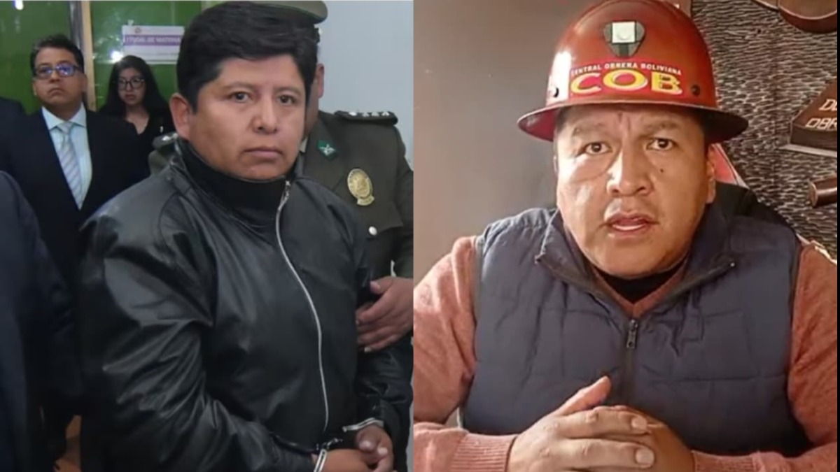 Exdirigente de la COB, Juan Carlos Huarachi y Mario Argollo, actual ejecutivo. Foto: Composición