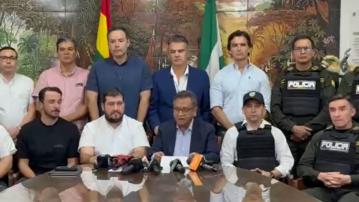 Las autoridades del Gobierno y del departamento de Santa Cruz anuncian medidas contra el crimen organizado