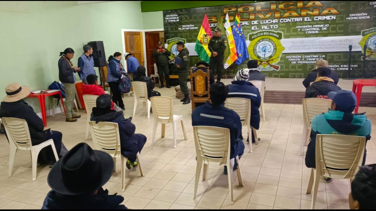 Los aprehendidos fueron trasladados a la Felcc de El Alto. Foto: Defensoría del Pueblo