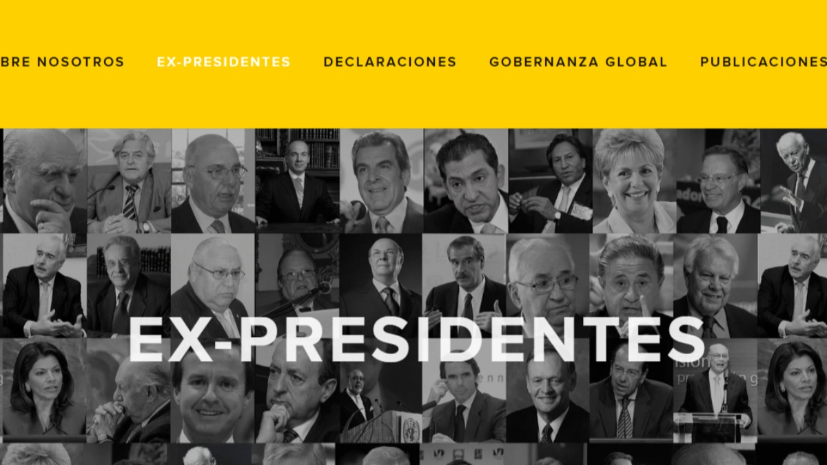 Los expresidentes de la  Iniciativa Democrática de España y las Américas (IDEA).