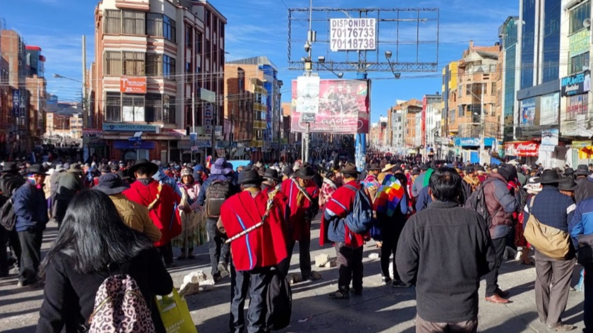 Manifestaciones en La Paz