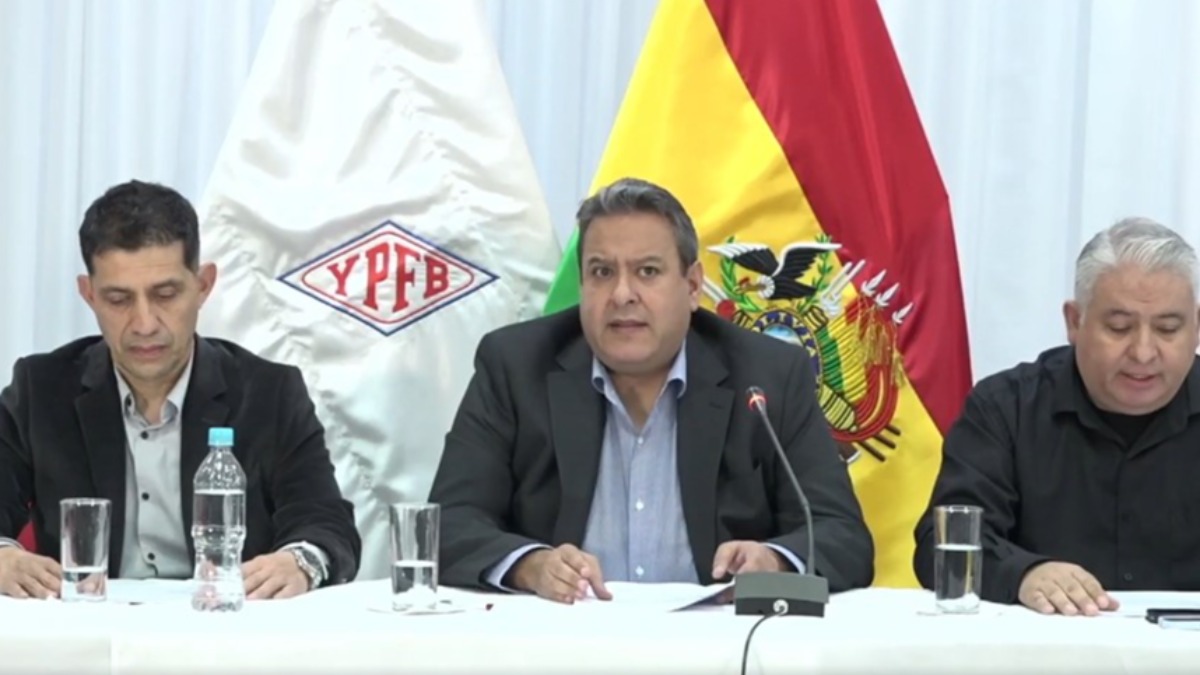 Presidente de YPFB, Sebastián Daroca. Foto: Captura