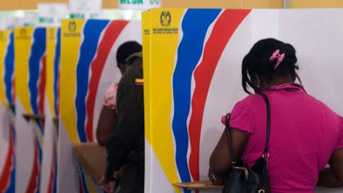 Recintos de votación de una pasada elección en Colombia.