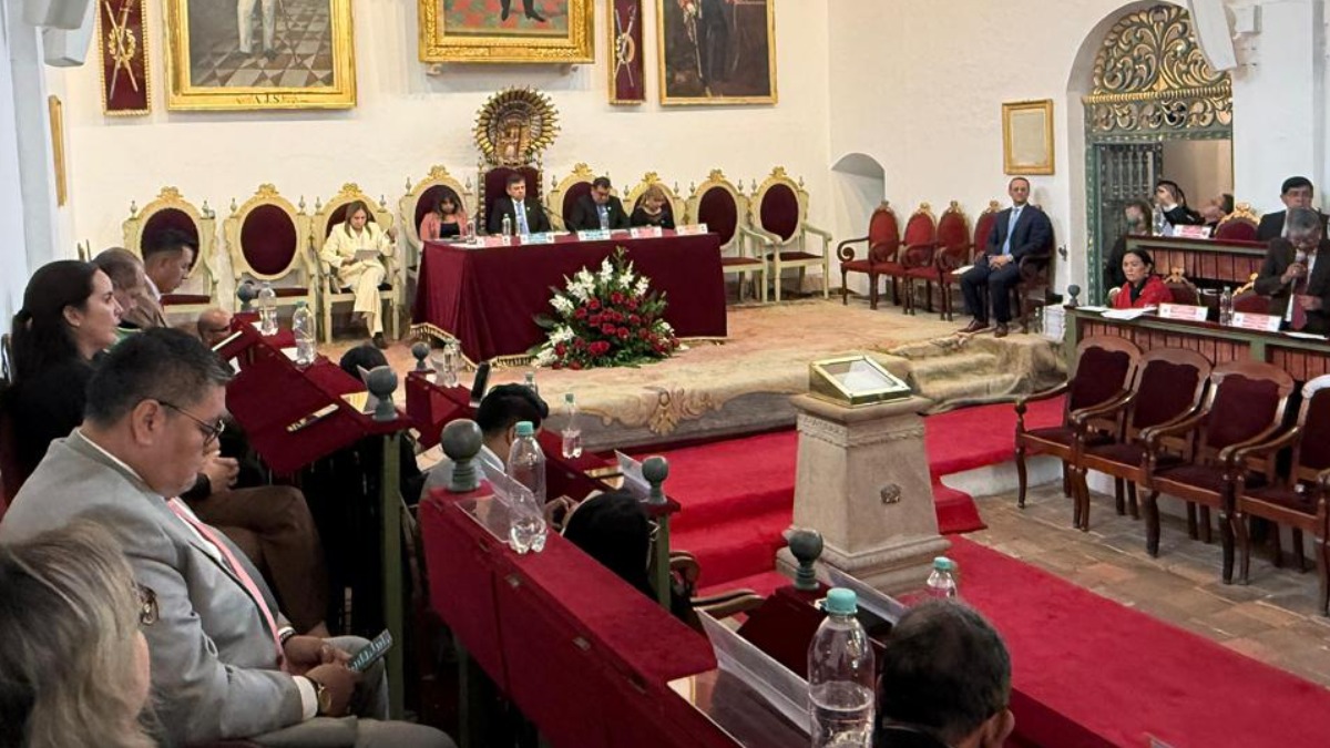Sesión del Senado en la Casa de la Libertad, en Sucre. Foto: Senado