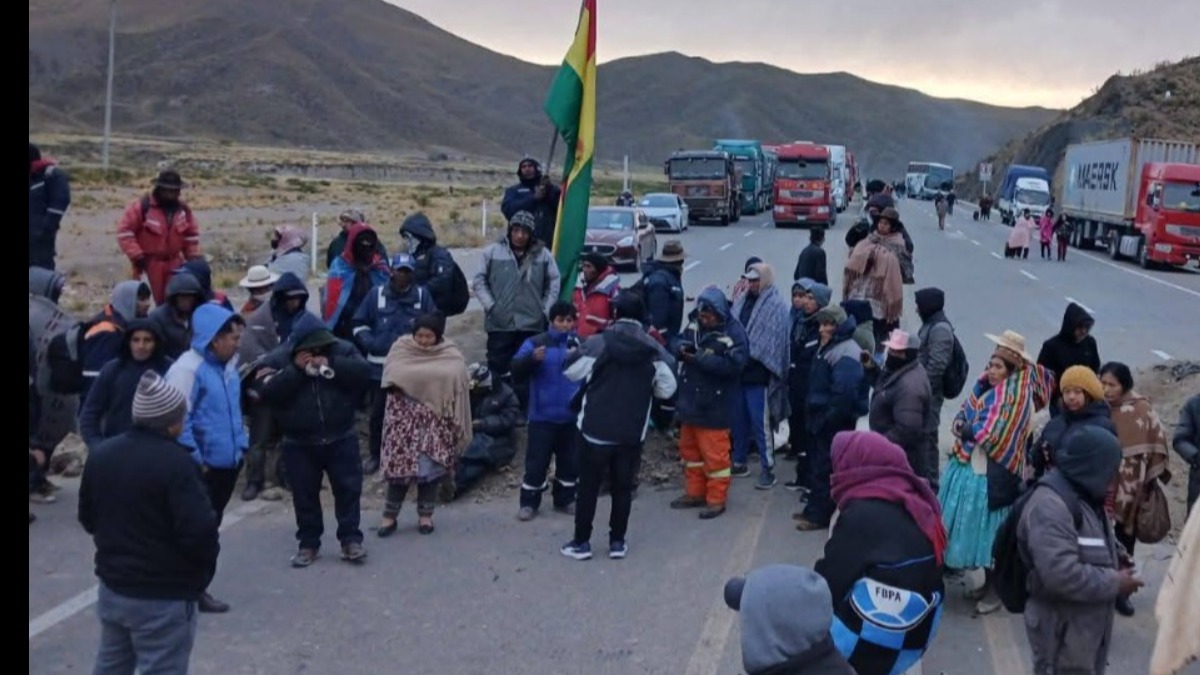 Un bloqueo de caminos.