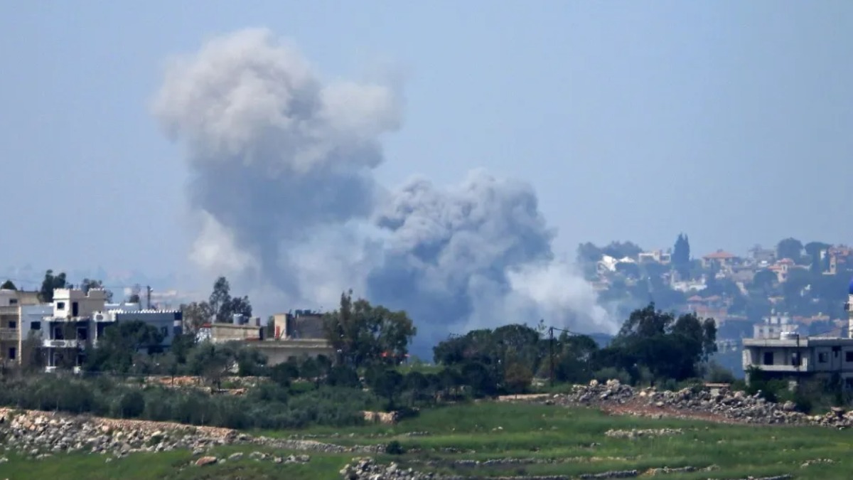 Un pasado bombardeo israelí en Líbano.
