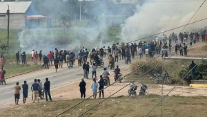Enfrentamiento en San Julián. Foto: RRSS