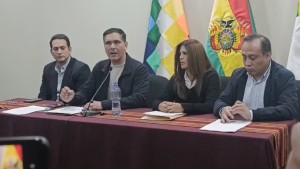 Ministro de Desarrollo Productivo, Óscar Justiniano. Foto: Captura