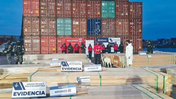 Incautación de cargamentos de madera. Foto: RRSS