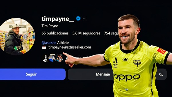 Tim Payne, un futbolista prácticamente desconocido, pasó de tener poco más de 4.000 seguidores a superar los 4,8 millones.   Foto: Unifranz