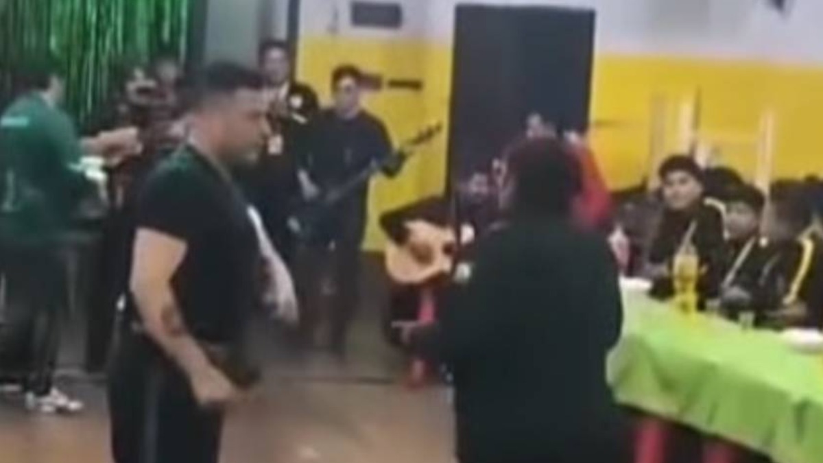 Captura de video de la fiesta organizada por el recluso Rurig Covarrubias en el penal de San Pedro
