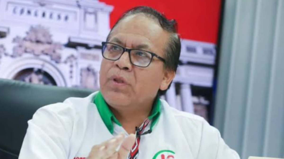 El candidato presidencial de Perú, Roberto Sánchez.
