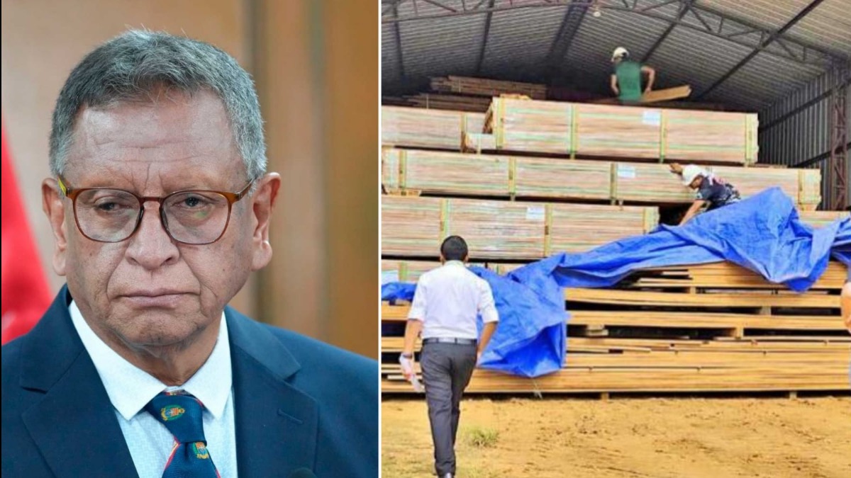 El ministro de Gobierno, Marco Oviedo, fue cuestionado por el caso narcomaderas. Foto: ANF