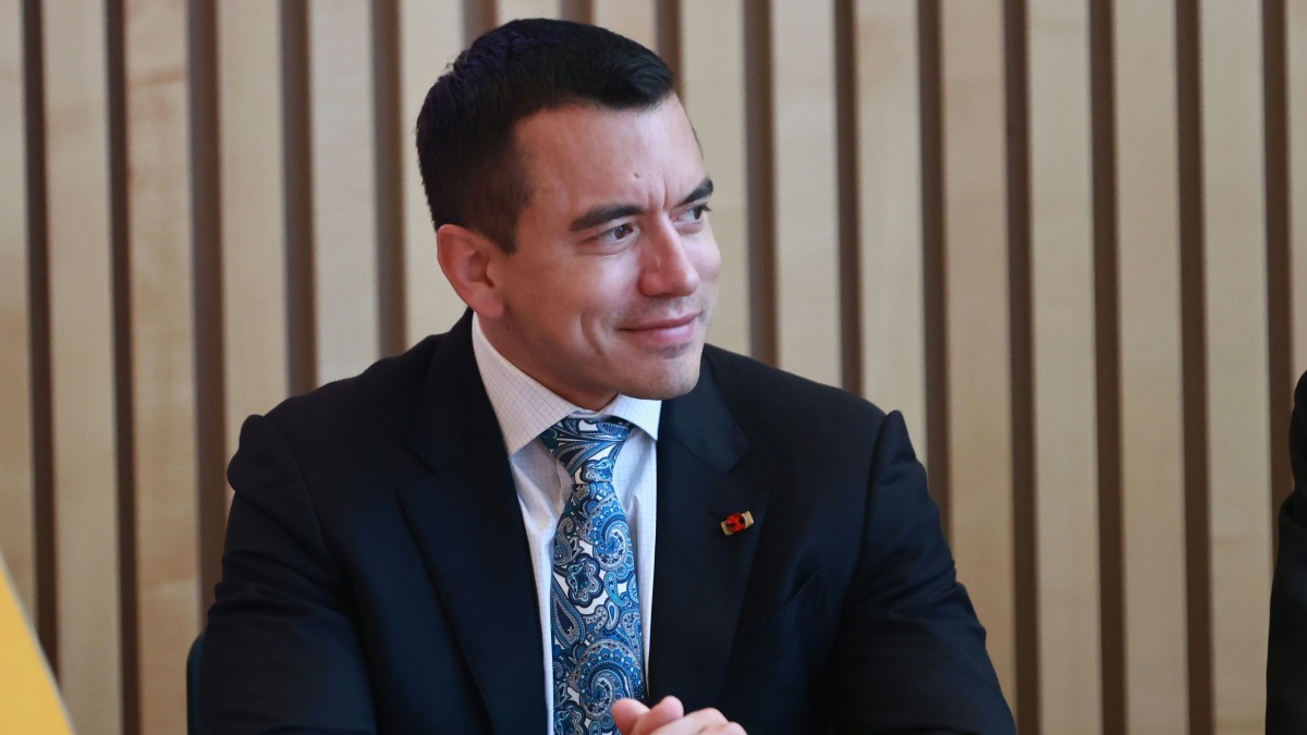 El presidente de Ecuador, Daniel Noboa.