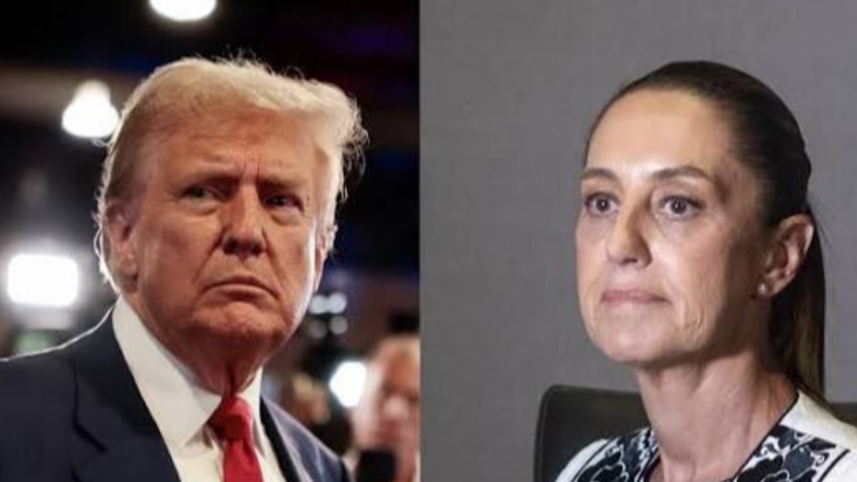 El presidente de Estados Unidos, Donald Trump, y su homóloga mexicana, Claudia Sheinbaum.