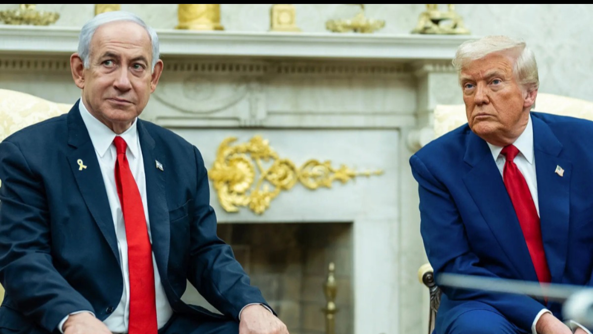 El primer ministro israelí, Benjamín Netanyahu y el presidente de EEUU, Donald Trump.