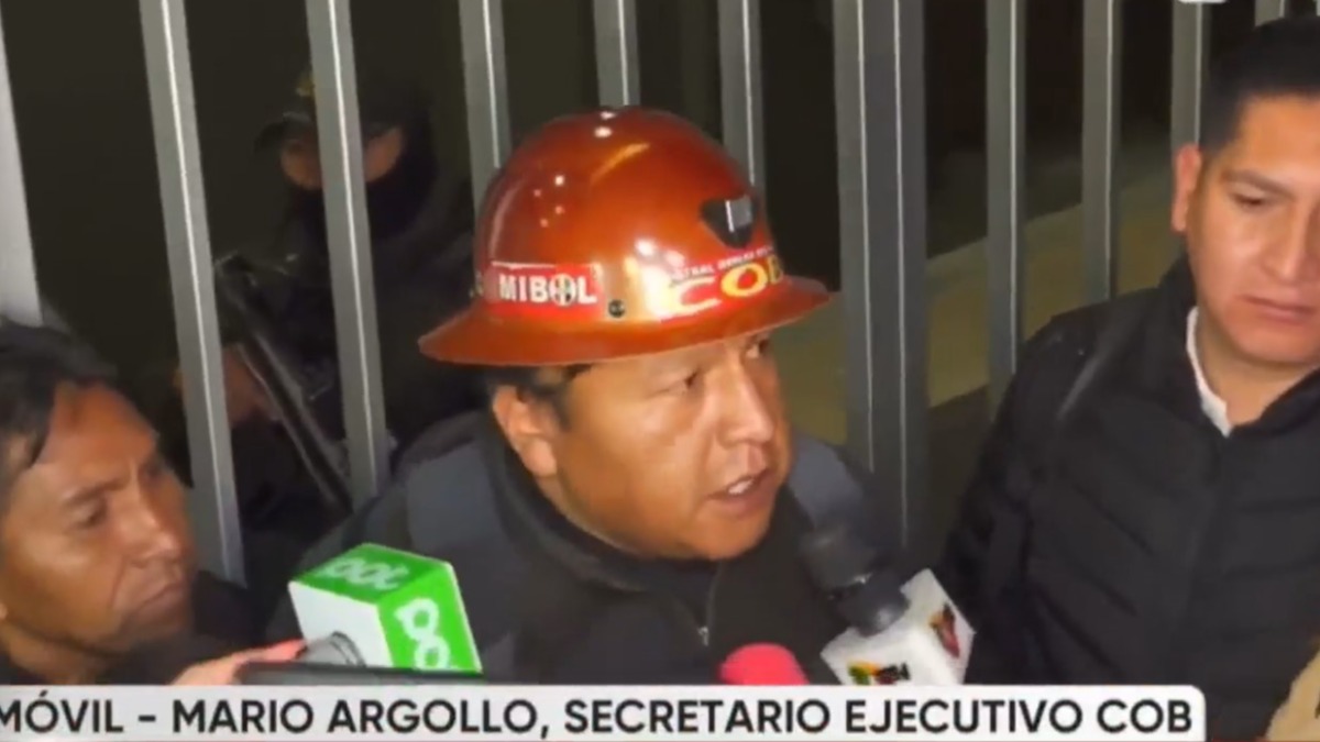 El secretario ejecutivo de la COB, Mario Argollo.