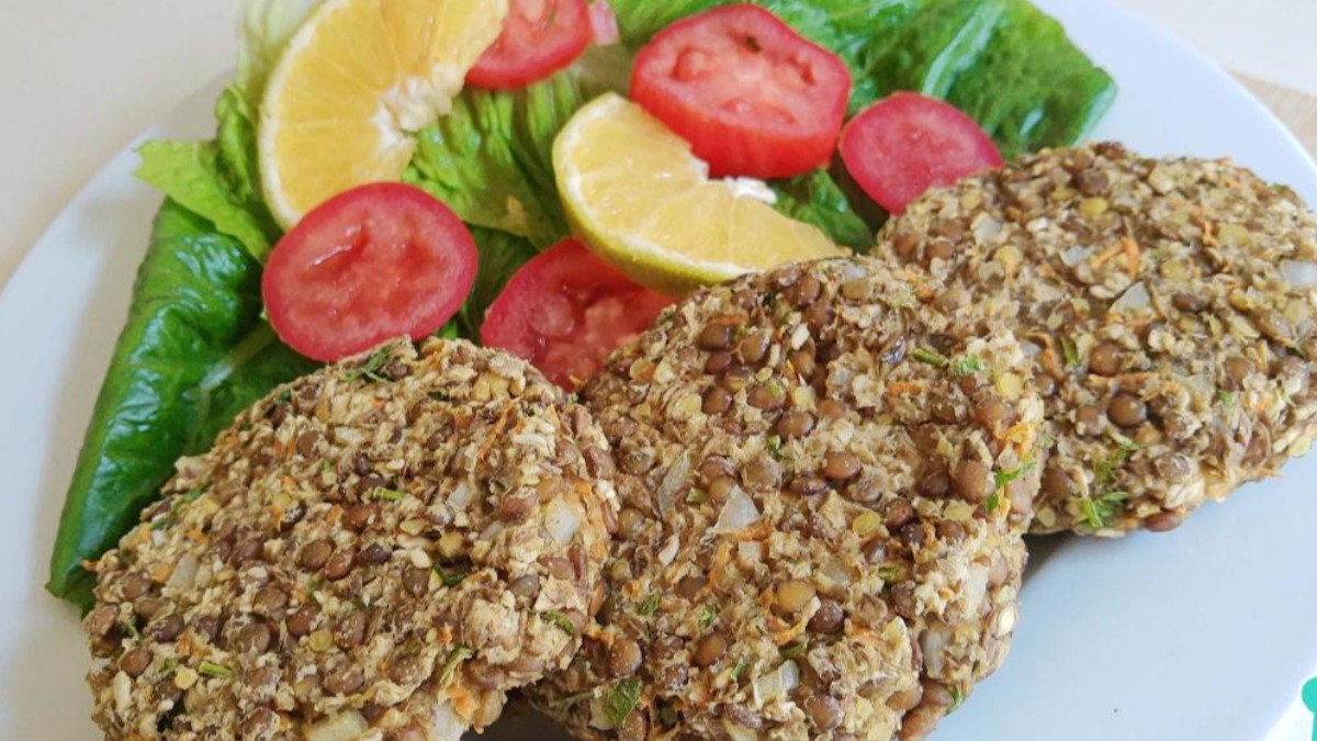 Hamburguesa de lentejas: Foto: Recetas gratis