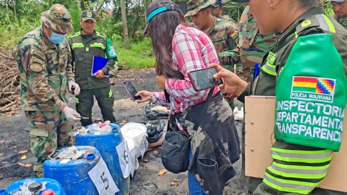 Incautación de droga en el Chapare. Foto: Felcn