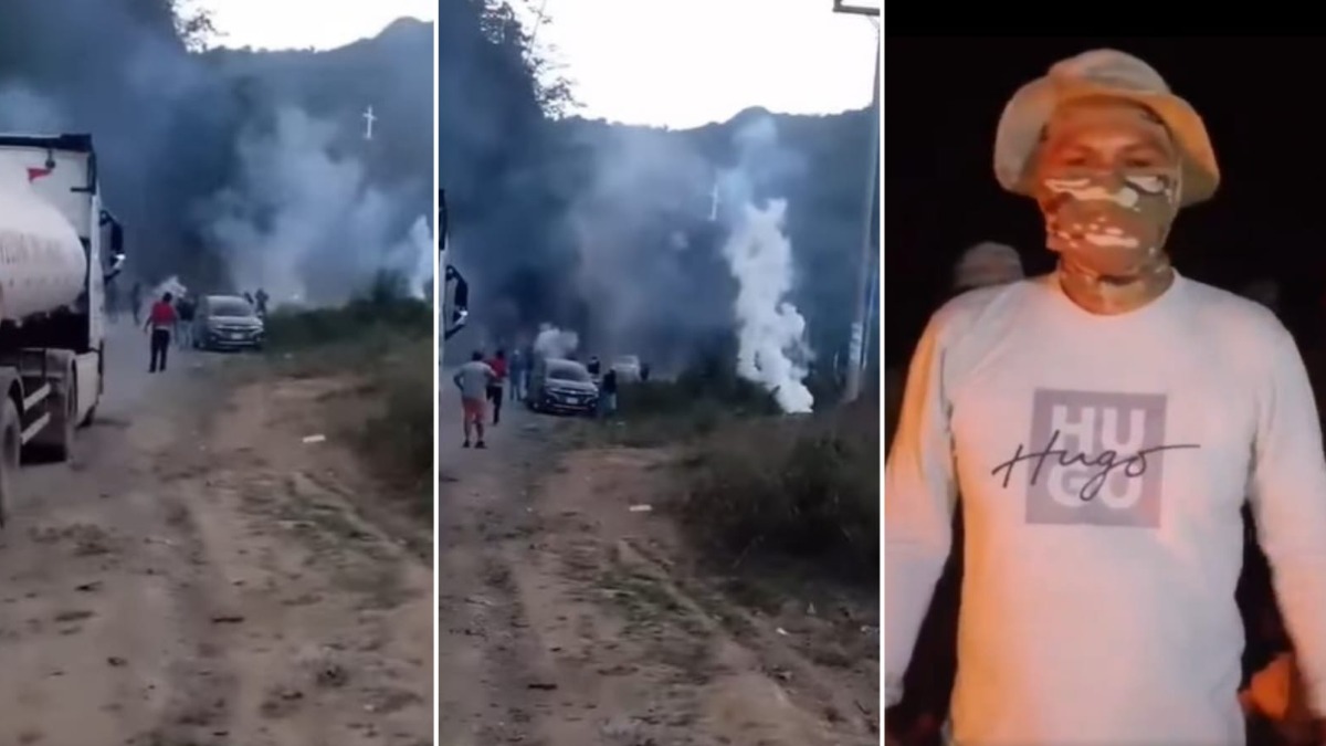 Interculturales bloquean en el sector de Turcokala, ruta La Paz - Caranavi. Foto: ANF