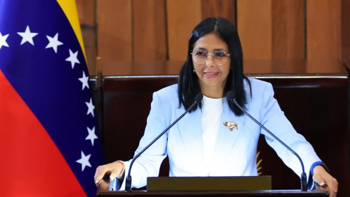 La presidenta interina de Venezuela, Delcy Rodríguez.