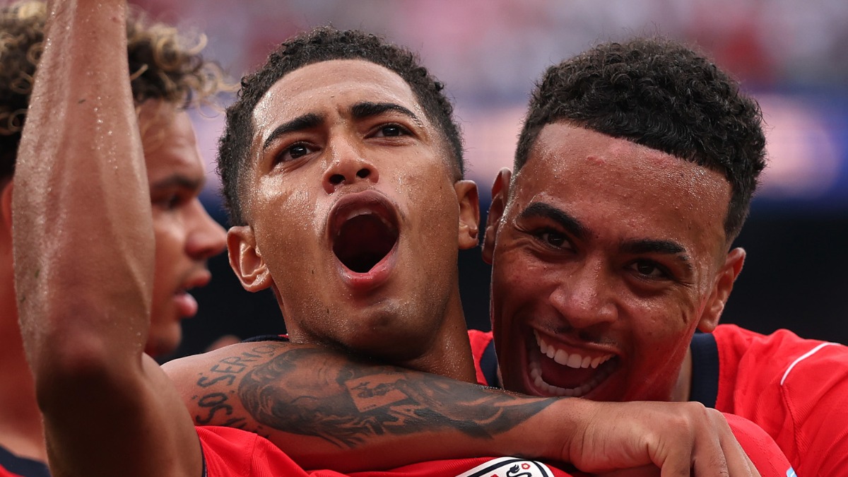 La selección de los 'Tres Leones' celebra uno de sus goles. Foto: FIFA