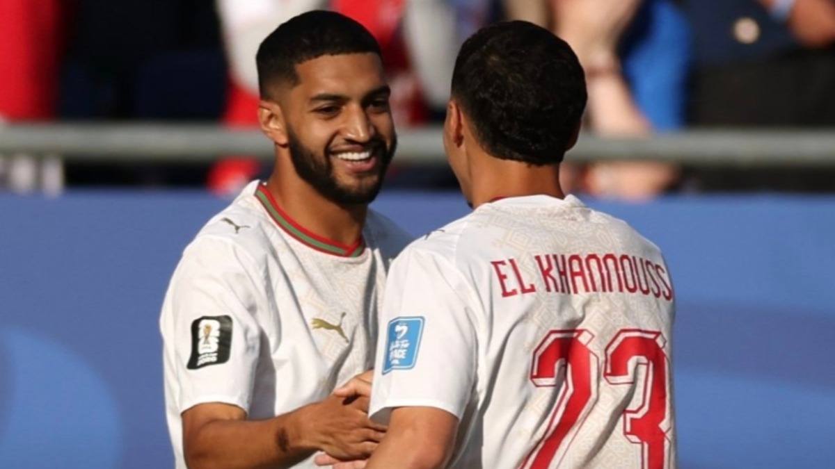 Los jugadores de Marruecos celebran la victoria. Foto: FIFA