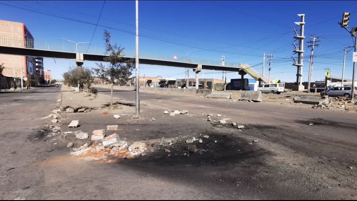Se levantaron los bloqueos en la zona de Senkata, de El Alto. Foto: RRSS