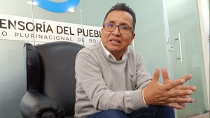 Defensor del Pueblo, Pedro Callisaya. Foto: ANF
