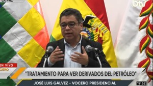 El vocero presidencaial, José Luis Gálvez.