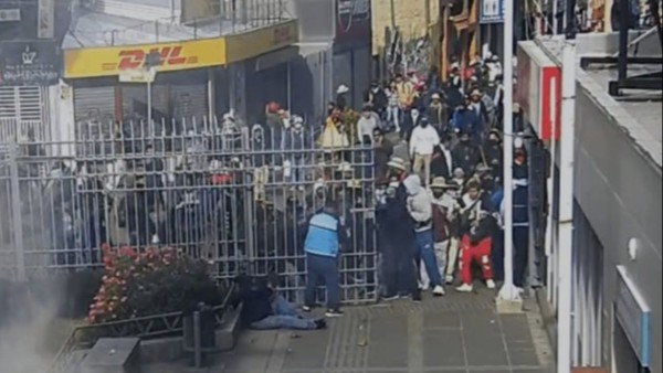 Ataque al teleférico registrado el pasado 18 de mayo. Captura de pantalla.