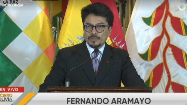 El canciller, Fernando Aramayo.