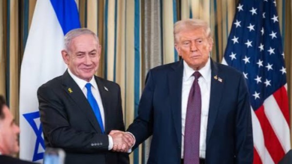 El presidente de Estados Unidos, Donald Trump, y su homólogo israelí Benjamín Netanyahu.